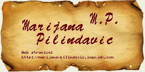Marijana Pilindavić vizit kartica